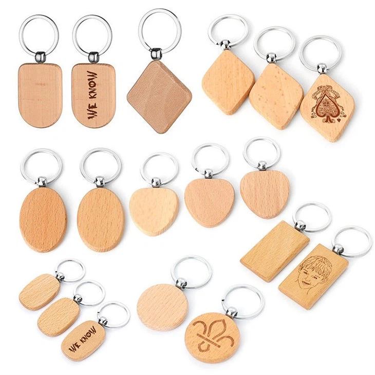 wood key ring